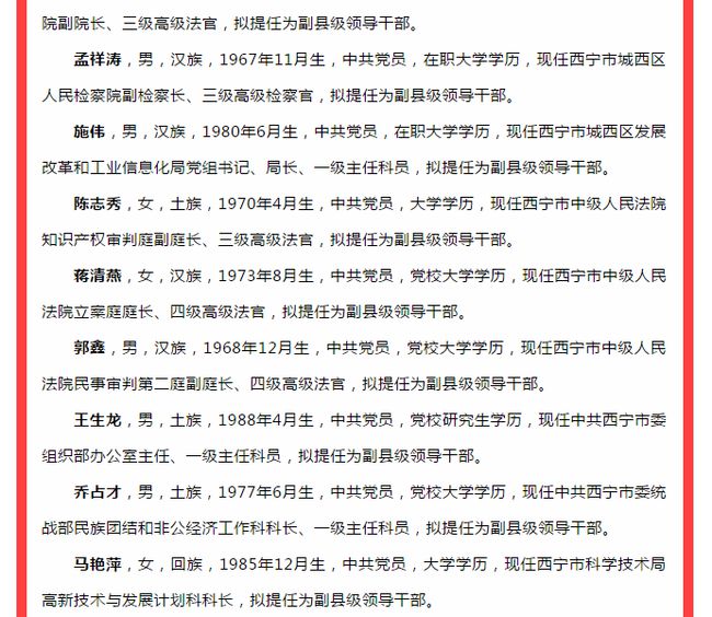 九江最新干部任前公示揭晓，公示背后的温情故事