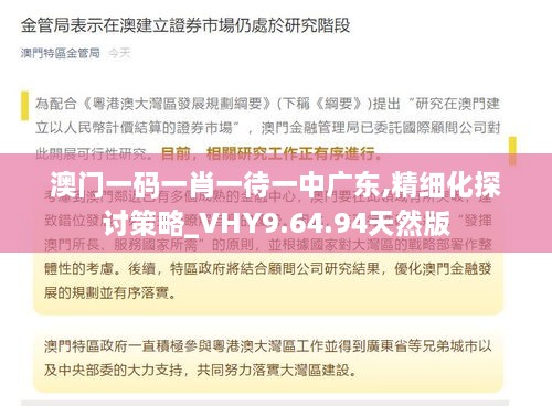 澳门一码一肖一待一中广东,精细化探讨策略_VHY9.64.94天然版