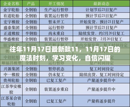 11月17日魔法时刻，新款启示与学习自信闪耀的瞬间