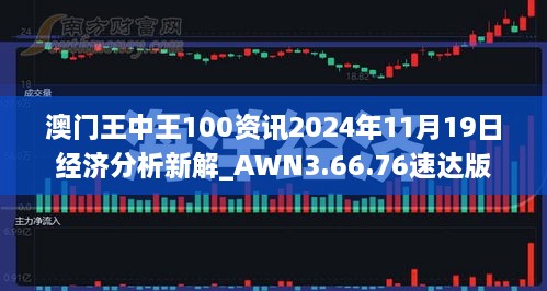 澳门王中王100资讯2024年11月19日经济分析新解_AWN3.66.76速达版