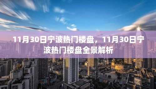 11月30日宁波热门楼盘全景解析及市场趋势展望