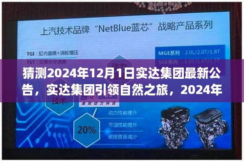 实达集团引领心灵平静之旅，揭秘自然秘境，深探未来计划于2024年12月1日揭晓的公告内容