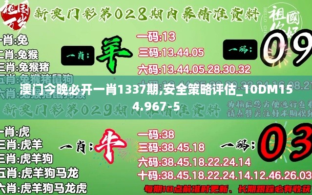 澳门今晚必开一肖1337期,安全策略评估_10DM154.967-5