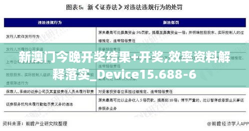 新澳门今晚开奖结果+开奖,效率资料解释落实_Device15.688-6