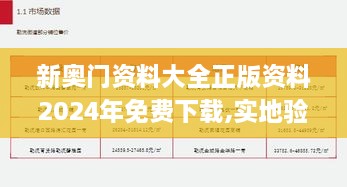 新奥门资料大全正版资料2024年免费下载,实地验证分析策略_S24.340-9