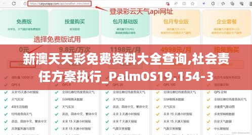 新澳天天彩免费资料大全查询,社会责任方案执行_PalmOS19.154-3