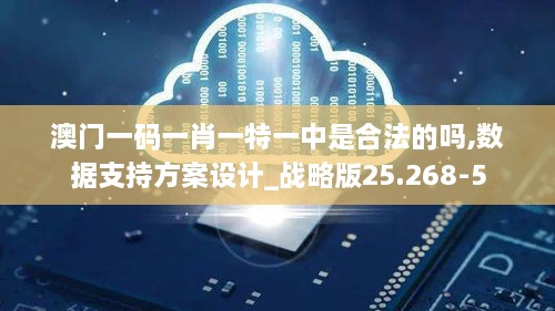 澳门一码一肖一特一中是合法的吗,数据支持方案设计_战略版25.268-5