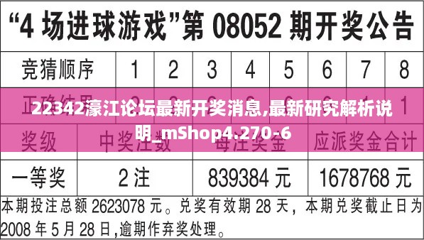 22342濠江论坛最新开奖消息,最新研究解析说明_mShop4.270-6