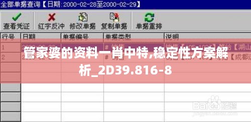 管家婆的资料一肖中特,稳定性方案解析_2D39.816-8