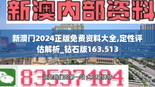 新澳门2024正版免费资料大全,定性评估解析_钻石版163.513