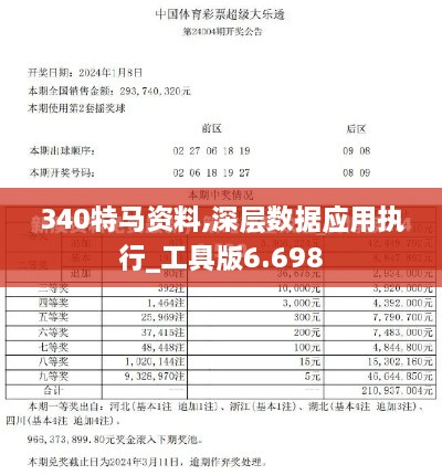 340特马资料,深层数据应用执行_工具版6.698