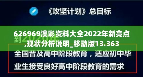 626969澳彩资料大全2022年新亮点,现状分析说明_移动版13.363