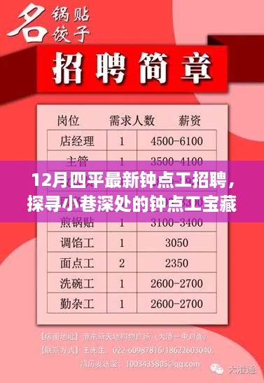 探寻小巷深处的宝藏，四平最新钟点工招聘奇遇