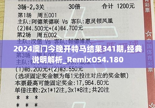 2024澳门今晚开特马结果341期,经典说明解析_RemixOS4.180