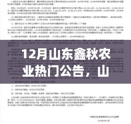 山东鑫秋农业12月热门公告及其多元观点探析