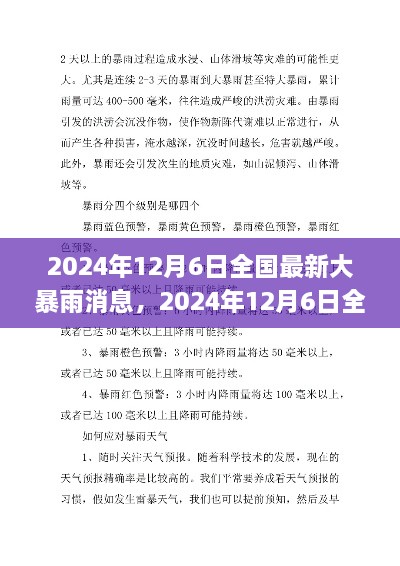 2024年12月6日全国大暴雨消息及应对指南，初学者与进阶用户必备手册