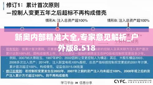 新奥内部精准大全,专家意见解析_户外版8.518