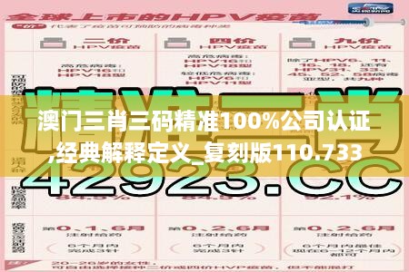 澳门三肖三码精准100%公司认证,经典解释定义_复刻版110.733