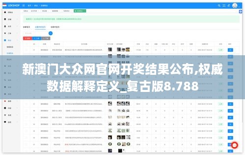 新澳门大众网官网开奖结果公布,权威数据解释定义_复古版8.788