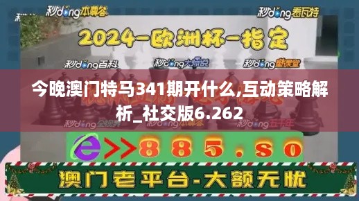 今晚澳门特马341期开什么,互动策略解析_社交版6.262