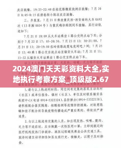 2024澳门天天彩资料大全,实地执行考察方案_顶级版2.675