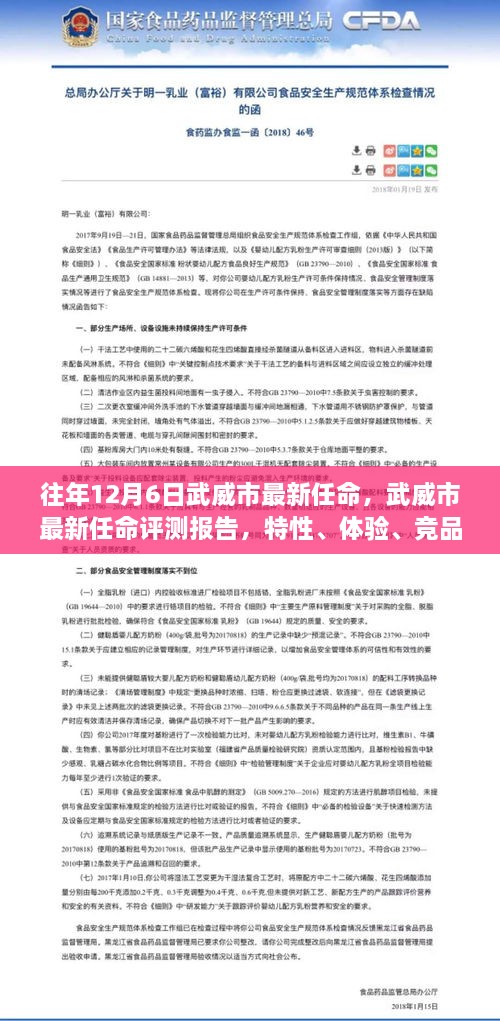 武威市最新任命评测报告，特性、体验、竞品对比及目标用户深度解析