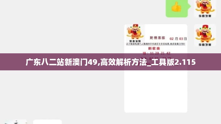 广东八二站新澳门49,高效解析方法_工具版2.115