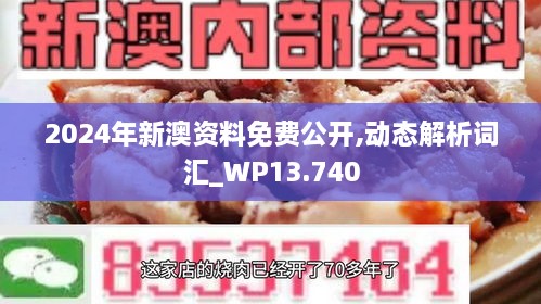 2024年新澳资料免费公开,动态解析词汇_WP13.740