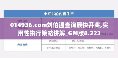 014936.cσm刘伯温查询最快开奖,实用性执行策略讲解_GM版8.223