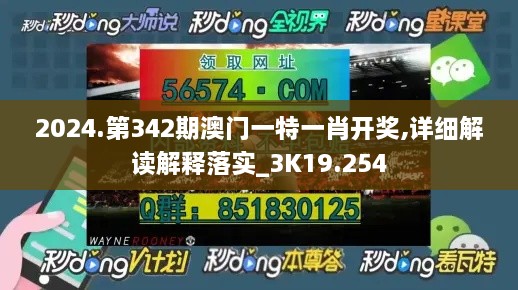 2024.第342期澳门一特一肖开奖,详细解读解释落实_3K19.254