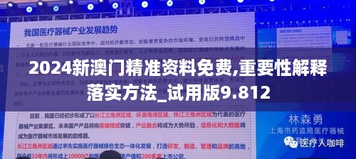 2024新澳门精准资料免费,重要性解释落实方法_试用版9.812