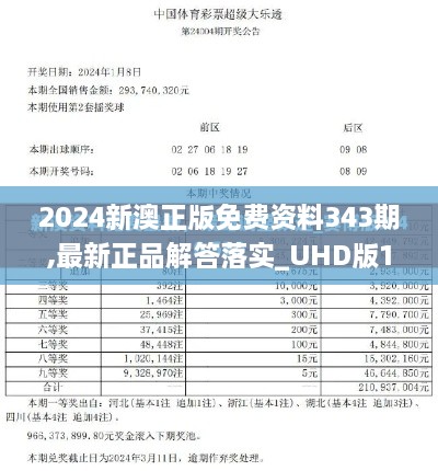 2024新澳正版免费资料343期,最新正品解答落实_UHD版1.261