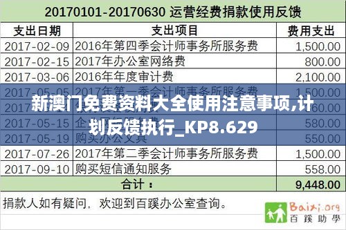 新澳门免费资料大全使用注意事项,计划反馈执行_KP8.629