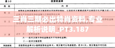 三肖三期必出特肖资料,专业解析说明_PT3.187