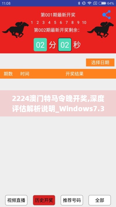 2224澳门特马令晚开奖,深度评估解析说明_Windows7.379