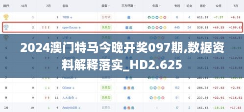 2024澳门特马今晚开奖097期,数据资料解释落实_HD2.625