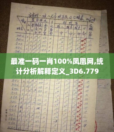 最准一码一肖100%凤凰网,统计分析解释定义_3D6.779