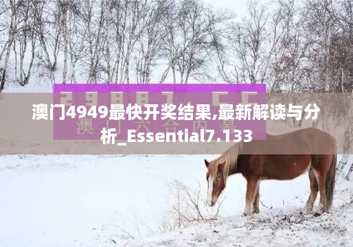 澳门4949最快开奖结果,最新解读与分析_Essential7.133