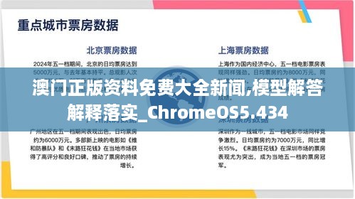 澳门正版资料免费大全新闻,模型解答解释落实_ChromeOS5.434