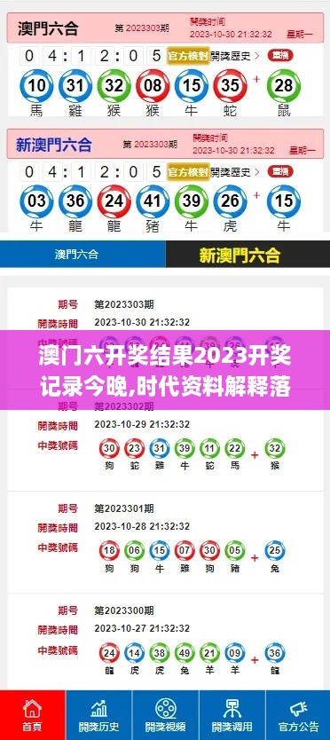 澳门六开奖结果2023开奖记录今晚,时代资料解释落实_入门版5.456