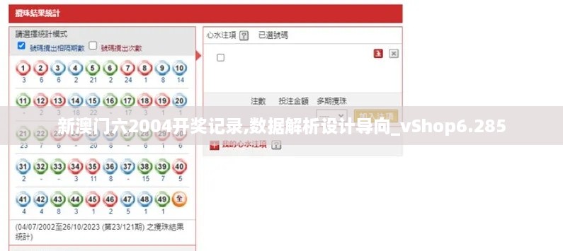 新澳门六2004开奖记录,数据解析设计导向_vShop6.285