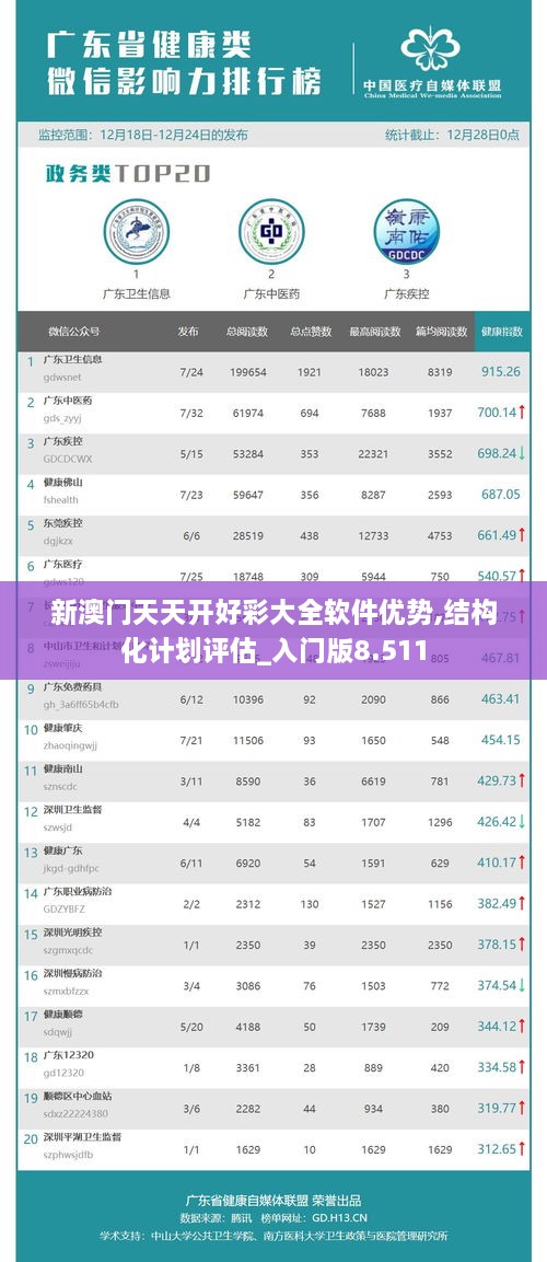 新澳门天天开好彩大全软件优势,结构化计划评估_入门版8.511