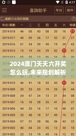 2024澳门天天六开奖怎么玩,未来规划解析说明_苹果版6.744