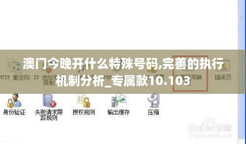 澳门今晚开什么特殊号码,完善的执行机制分析_专属款10.103