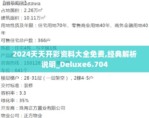 2024天天开彩资料大全免费,经典解析说明_Deluxe6.704