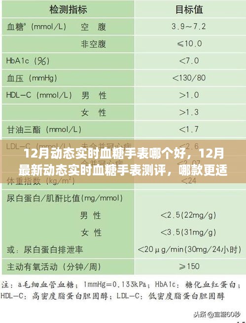 12月动态实时血糖手表测评，哪款最适合你的需求？