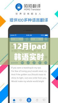 iPad韩语实时翻译功能使用指南，从初学者到进阶用户的全面指南（12月版）