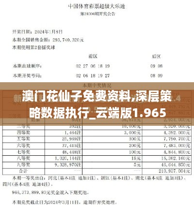 澳门花仙子免费资料,深层策略数据执行_云端版1.965