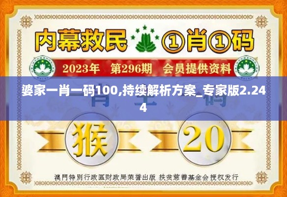 婆家一肖一码100,持续解析方案_专家版2.244