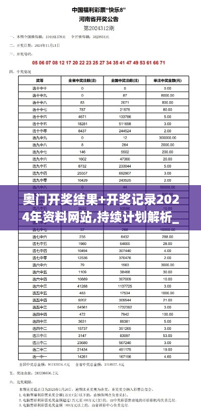 奥门开奖结果+开奖记录2024年资料网站,持续计划解析_XT3.965